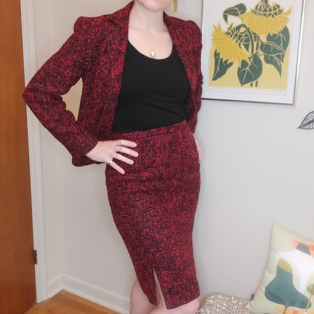 Vintage Louben Tweed skirt suit